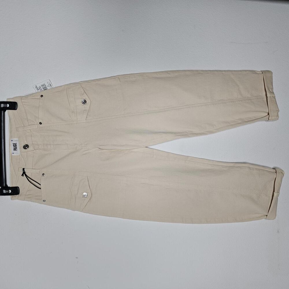 PAIGE Cream Women's Trousers